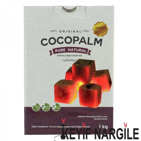 Coco Palm Küp Kömür 1 Kg